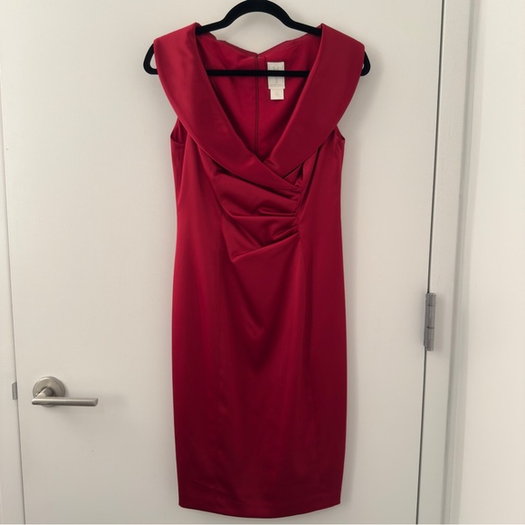 Ann Taylor Dresses & Skirts - Kay Unger for Ann Taylor Red Cocktail Dress Size 6 Small S Holiday Party Office
